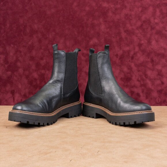 Sam Edelman Women Laguna Black Leather Comfort Chelsea Ankle Boots sz 8.5 - Picture 4 of 8